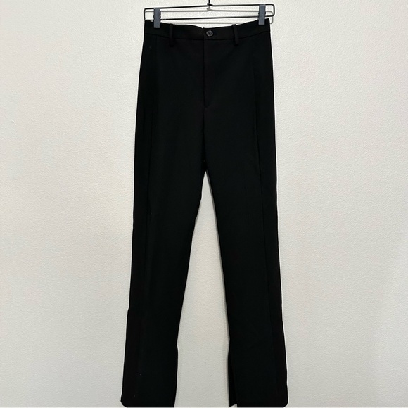 NWT Zara women’s the Melrose full length fit trouser pants split ankle size XS - Picture 1 of 5